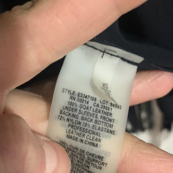 Elie Tahari Black Goat Leather Fringe - Picture 10 of 10